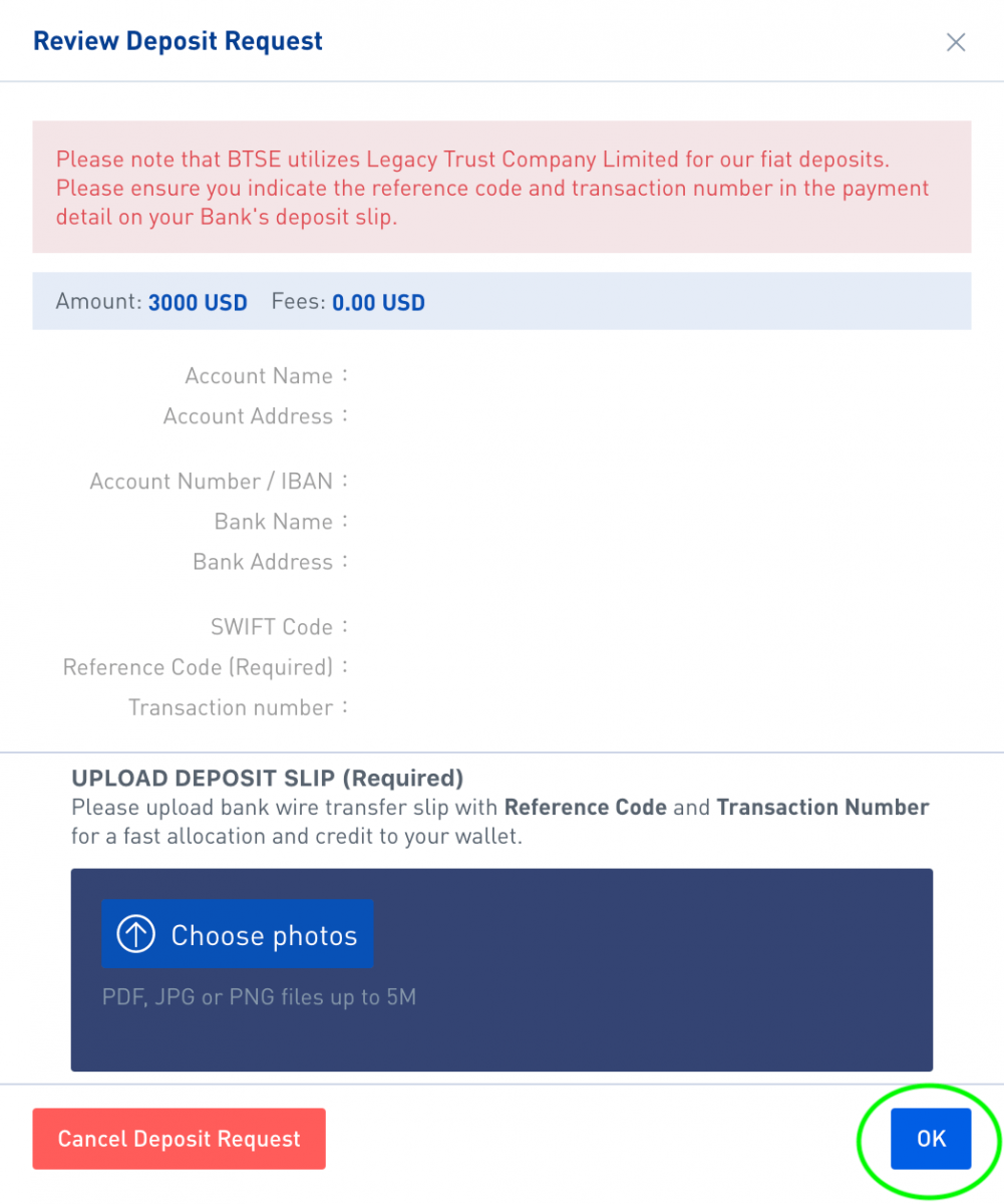 How to Open Account and Deposit at BTSE