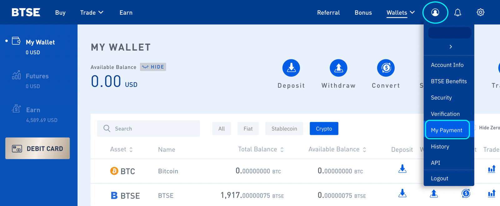 How to Register and Withdraw at BTSE
